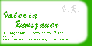 valeria rumszauer business card
